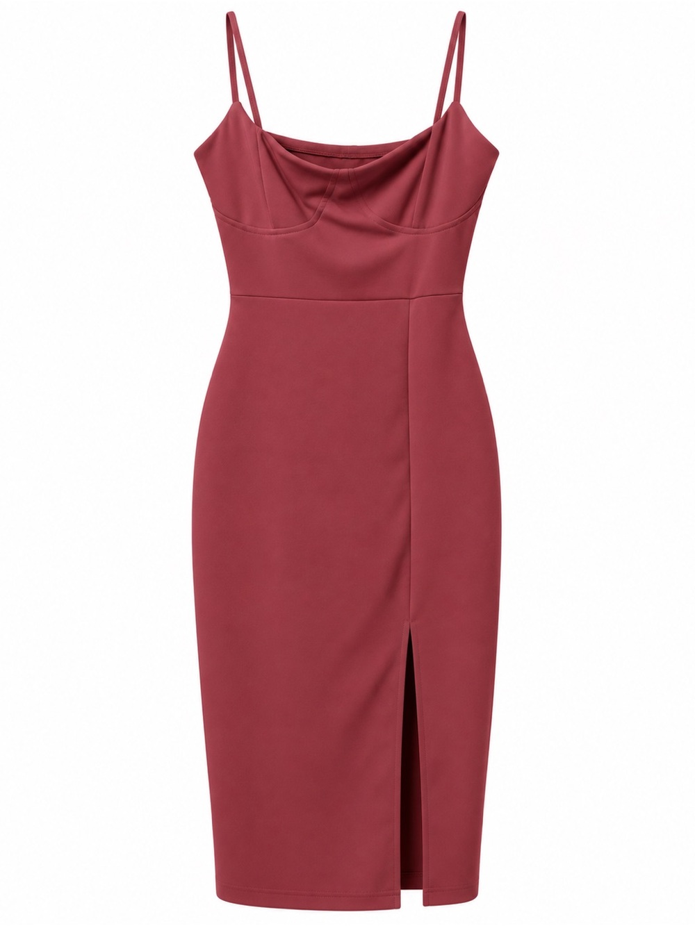 Windsor Burgundy Midi Dress – Size XS ❤️
